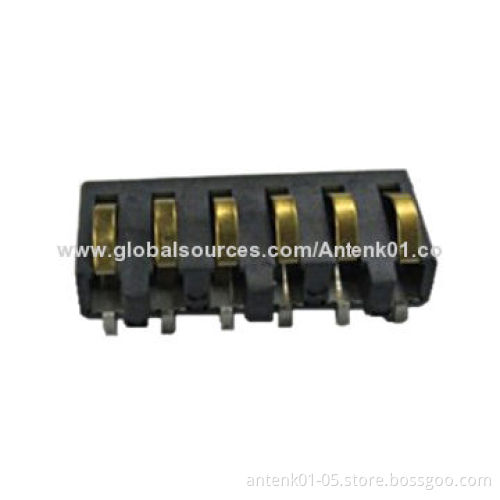 3.5mm Pitch 4P/6P SMT Battery Connectors with 2.0A Current Rating